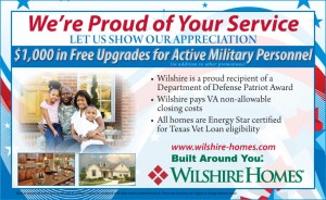 Military Ad for Wilshire Homes