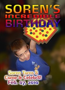 Soren's 8th Birthday